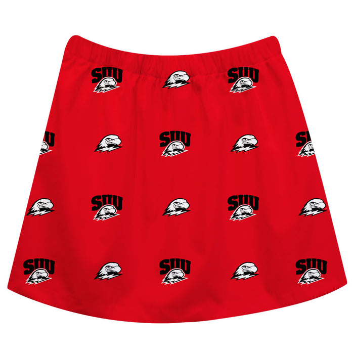 Southern Utah University Thunderbirds Skirt Red All Over Logo - Vive La Fête - Online Apparel Store