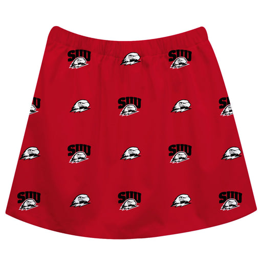 Southern Utah University Thunderbirds Vive La Fete Girls Game Day All Over Logo Elastic Waist Classic Play Red Skirt - Vive La Fête - Online Apparel Store