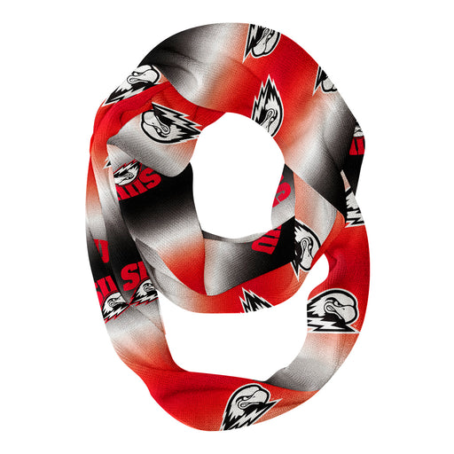 Southern Utah Thunderbirds SUU Vive La Fete All Over Logo Game Day Collegiate Women Ultra Soft Knit Infinity Scarf