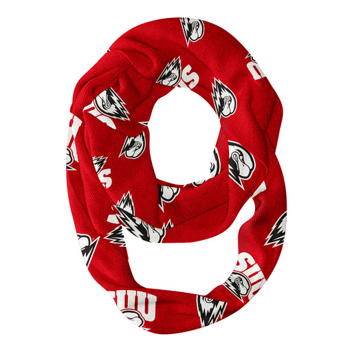 Southern Utah Thunderbirds SUU Vive La Fete Repeat Logo Game Day Collegiate Women Light Weight Ultra Soft Infinity Scarf