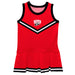 Southern Utah University Thunderbirds Vive La Fete Game Day Red Sleeveless Cheerleader Dress