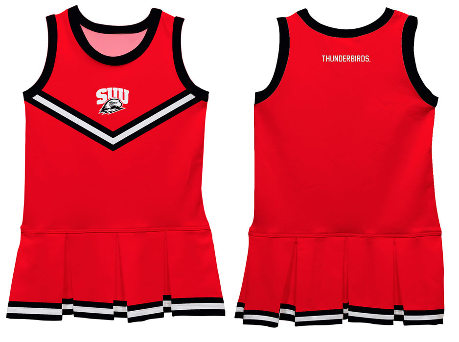 Southern Utah University Thunderbirds Vive La Fete Game Day Red Sleeveless Cheerleader Dress - Vive La Fête - Online Apparel Store