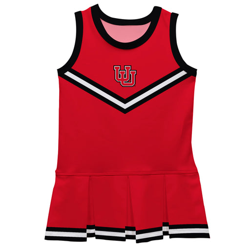 University of Utah Utes Vive La Fete Game Day Red Sleeveless Cheerleader Dress