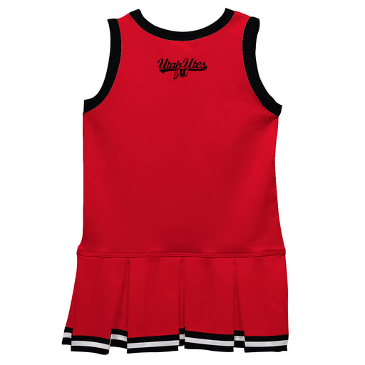 University of Utah Utes Vive La Fete Game Day Red Sleeveless Youth Cheerleader Dress - Vive La Fête - Online Apparel Store