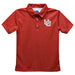 University of Utah Utes Embroidered Red Short Sleeve Polo Box Shirt