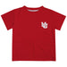 University of Utah Utes Hand Sketched Vive La Fete Impressions Artwork Boys Red Short Sleeve Tee Shirt