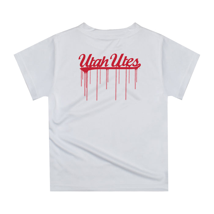 University of Utah Utes Original Dripping Basketball T-Shirt by Vive La Fete - Vive La Fête - Online Apparel Store