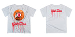 University of Utah Utes Original Dripping Basketball T-Shirt by Vive La Fete - Vive La Fête - Online Apparel Store