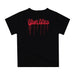 University of Utah Utes Original Dripping Basketball Black T-Shirt by Vive La Fete - Vive La Fête - Online Apparel Store