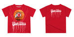 University of Utah Utes Original Dripping Basketball T-Shirt by Vive La Fete - Vive La Fête - Online Apparel Store