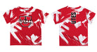 University of Utah Utes Vive La Fete Boys Game Day Red Short Sleeve Tee Paint Brush - Vive La Fête - Online Apparel Store