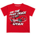 University of Utah Utes Vive La Fete Fast Track Boys Game Day Red Short Sleeve Tee