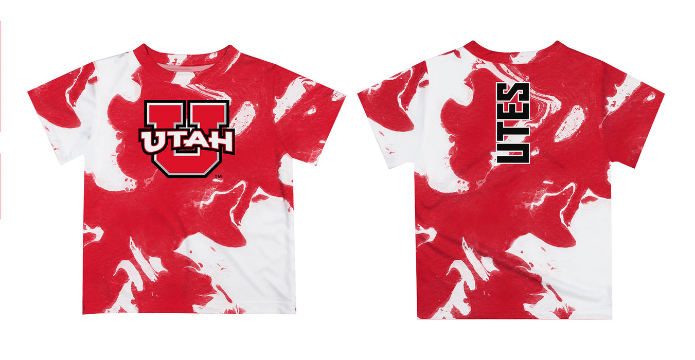 University of Utah Utes Vive La Fete Marble Boys Game Day Red Short Sleeve Tee - Vive La Fête - Online Apparel Store