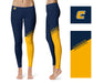 Tennessee Chattanooga MOCS Vive La Fete Game Day Collegiate Leg Color Block Women Navy Gold Yoga Leggings - Vive La Fête - Online Apparel Store