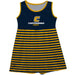 Tennessee Chattanooga Mocs Blue and Gold Sleeveless Tank Dress with Stripes on Skirt by Vive La Fete