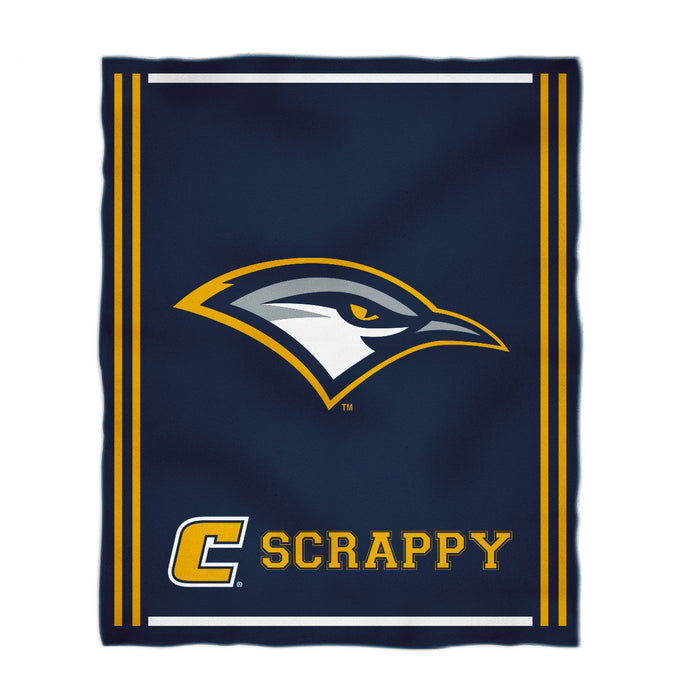 Tennessee Chattanooga Mocs Vive La Fete Kids Game Day Navy Plush Soft Minky Blanket 36 x 48 Mascot