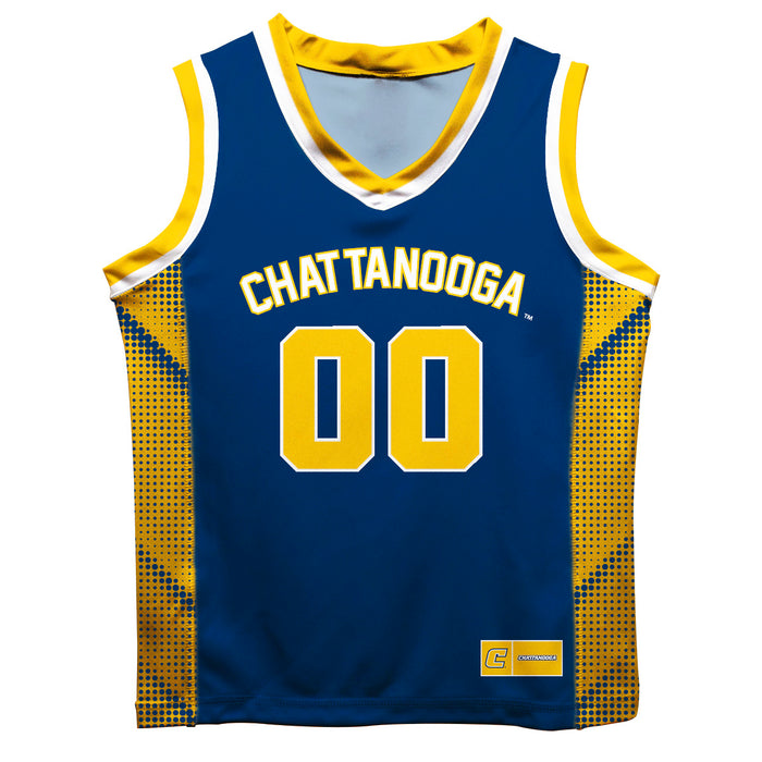 Tennessee Chattanooga Mocs Vive La Fete Game Day Blue Boys Fashion Basketball Top