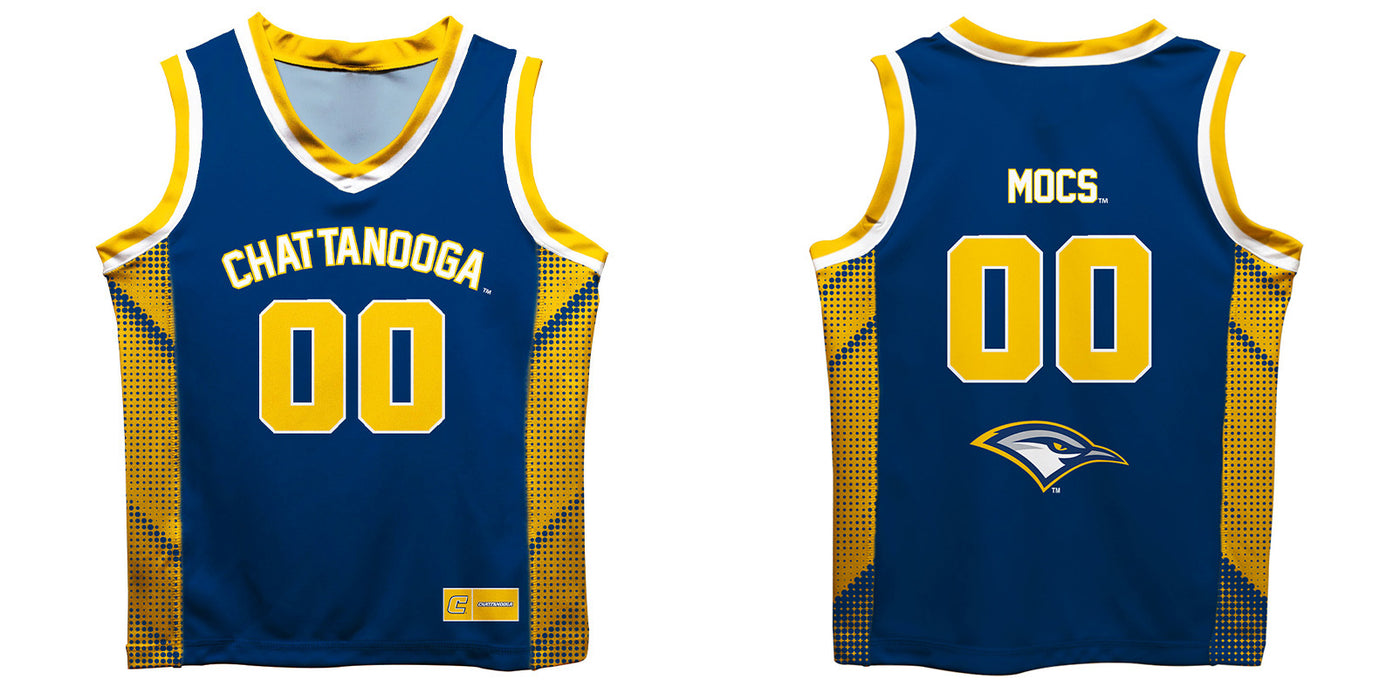 Tennessee Chattanooga Mocs Vive La Fete Game Day Blue Boys Fashion Basketball Top - Vive La Fête - Online Apparel Store
