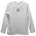 Tennessee Chattanooga Smocked White Knit Boys Long Sleeve Tee Shirt