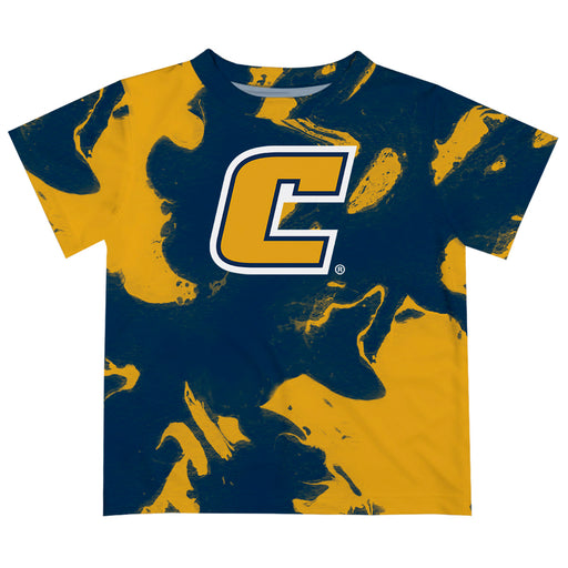 Tennessee Chattanooga Mocs Vive La Fete Marble Boys Game Day Blue Short Sleeve Tee