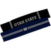 Utah State Aggies Vive La Fete Girls Women Game Day Set of 2 Stretch Headbands Headbands Logo Blue and Name Black