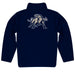 Utah State Aggies Vive La Fete Game Day Solid Gray Quarter Zip Pullover Sleeves - Vive La Fête - Online Apparel Store