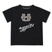 Utah State Aggies Vive La Fete Script V1 Black Short Sleeve Tee Shirt