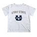 Utah State Aggies Vive La Fete Boys Game Day V2 White Short Sleeve Tee Shirt