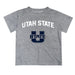 Utah State Aggies Vive La Fete Boys Game Day V2 Heather Gray Short Sleeve Tee Shirt
