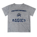 Utah State Aggies Vive La Fete Boys Game Day V3 Heather Gray Short Sleeve Tee Shirt