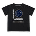 Utah State Aggies Vive La Fete Basketball V1 Black Short Sleeve Tee Shirt