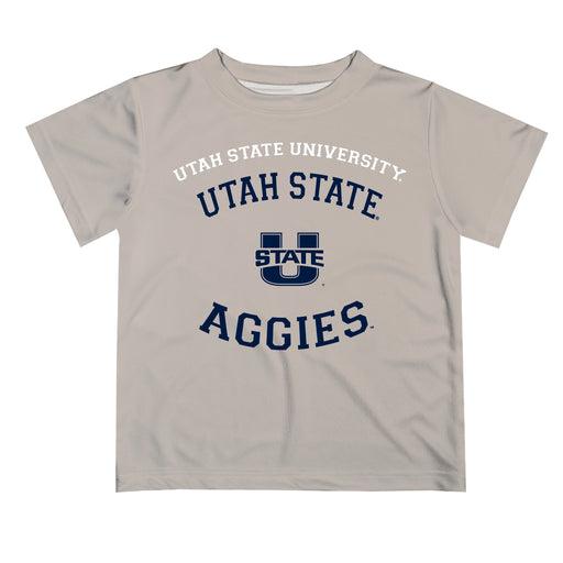 Utah State Aggies Vive La Fete Boys Game Day V1 Gray Short Sleeve Tee Shirt