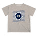 Utah State Aggies Vive La Fete Gray Art V1 Short Sleeve Tee Shirt