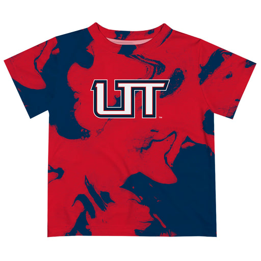 Utah Tech University Trailblazers Vive La Fete Marble Boys Game Day Red Short Sleeve Tee