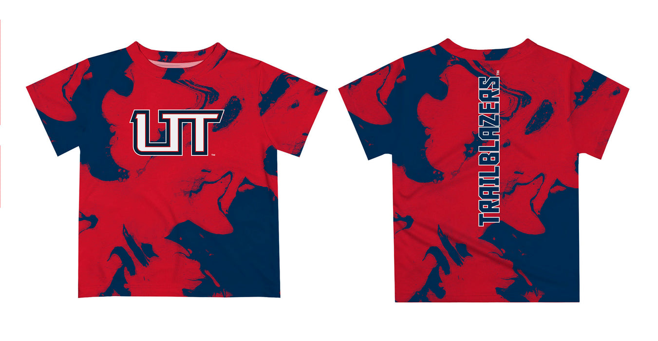 Utah Tech University Trailblazers Vive La Fete Marble Boys Game Day Red Short Sleeve Tee - Vive La Fête - Online Apparel Store