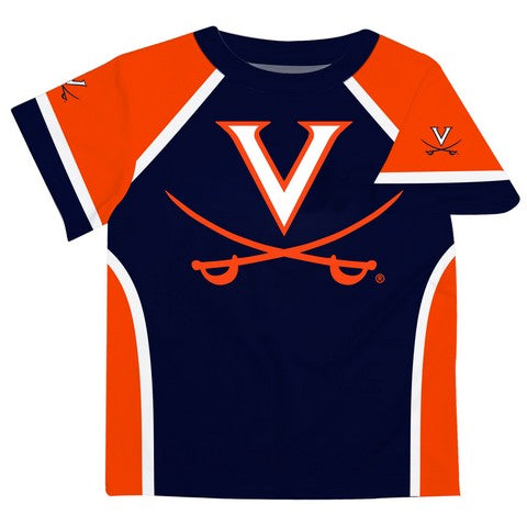 Virginia Cavaliers Navy and Orange Boys Tee Shirt SS - Vive La Fête - Online Apparel Store