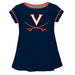 Virginia Cavaliers Solid Navy Laurie Top Short Sleeve - Vive La Fête - Online Apparel Store