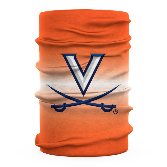 Virginia Cavaliers Neck Gaiter Degrade Orange and White - Vive La Fête - Online Apparel Store