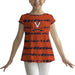 Virginia Cavaliers Orange and Navy Short Sleeve Top - Vive La Fête - Online Apparel Store