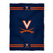 Virginia Cavaliers Stripes Navy Fleece Blanket - Vive La Fête - Online Apparel Store