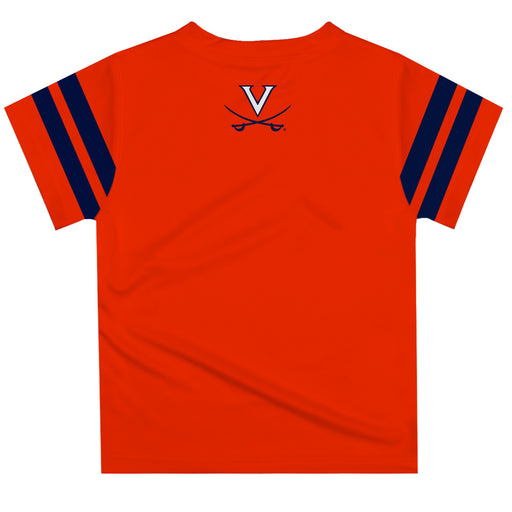 Virginia Cavaliers Stripe Orange Boys Tee Shirt SS - Vive La Fête - Online Apparel Store