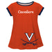 Virginia Cavaliers Big Logo Orange Short Sleeve Girls Laurie Top - Vive La Fête - Online Apparel Store