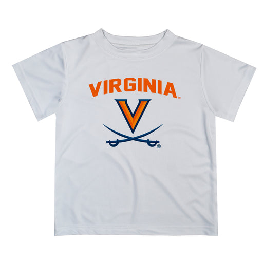 Virginia Cavaliers UVA Vive La Fete Boys Game Day V2 White Short Sleeve Tee Shirt