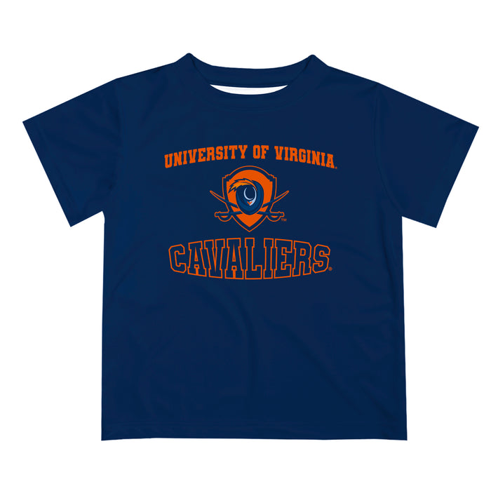 Virginia Cavaliers UVA Vive La Fete Boys Game Day V3 Blue Short Sleeve Tee Shirt