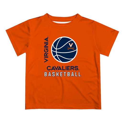 Virginia Cavaliers UVA Vive La Fete Basketball V1 Orange Short Sleeve Tee Shirt