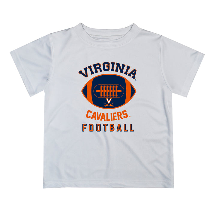 Virginia Cavaliers UVA Vive La Fete Football V2 White Short Sleeve Tee Shirt
