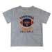 Virginia Cavaliers UVA Vive La Fete Football V2 Gray Short Sleeve Tee Shirt