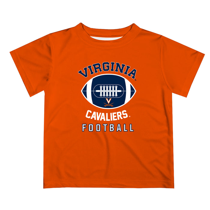 Virginia Cavaliers UVA Vive La Fete Football V2 orange Short Sleeve Tee Shirt