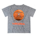 Virginia Cavaliers UVA Original Dripping Basketball Heather Gray T-Shirt by Vive La Fete