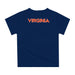 Virginia Cavaliers UVA Original Dripping Basketball Blue T-Shirt by Vive La Fete - Vive La Fête - Online Apparel Store